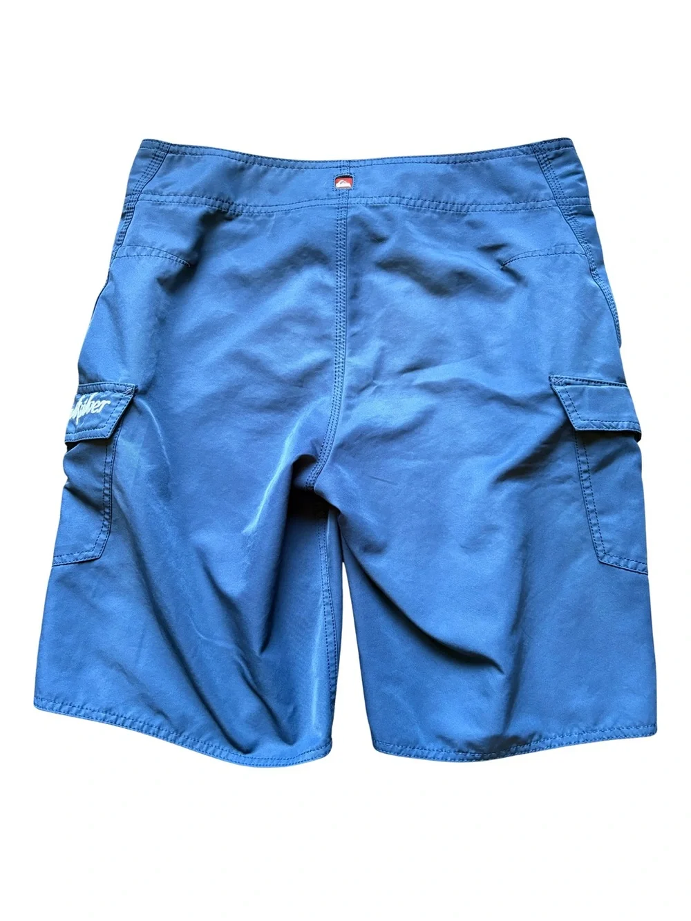 Quiksilver Navy Blue Cargo Boardshorts with Light Blue Waistband